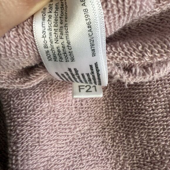 Eileen Fisher Med Hi Crew Neck Long Tunic Light Plum Lagenlook Boxy Made In Peru - Picture 13 of 14